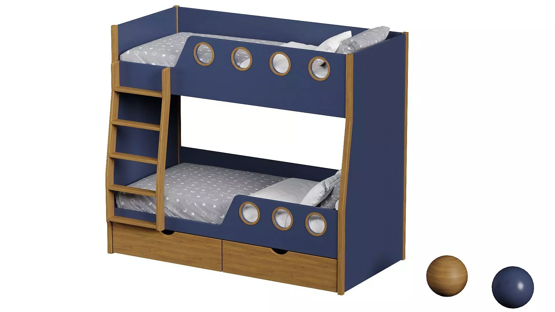 Bunk bed  3D model_0