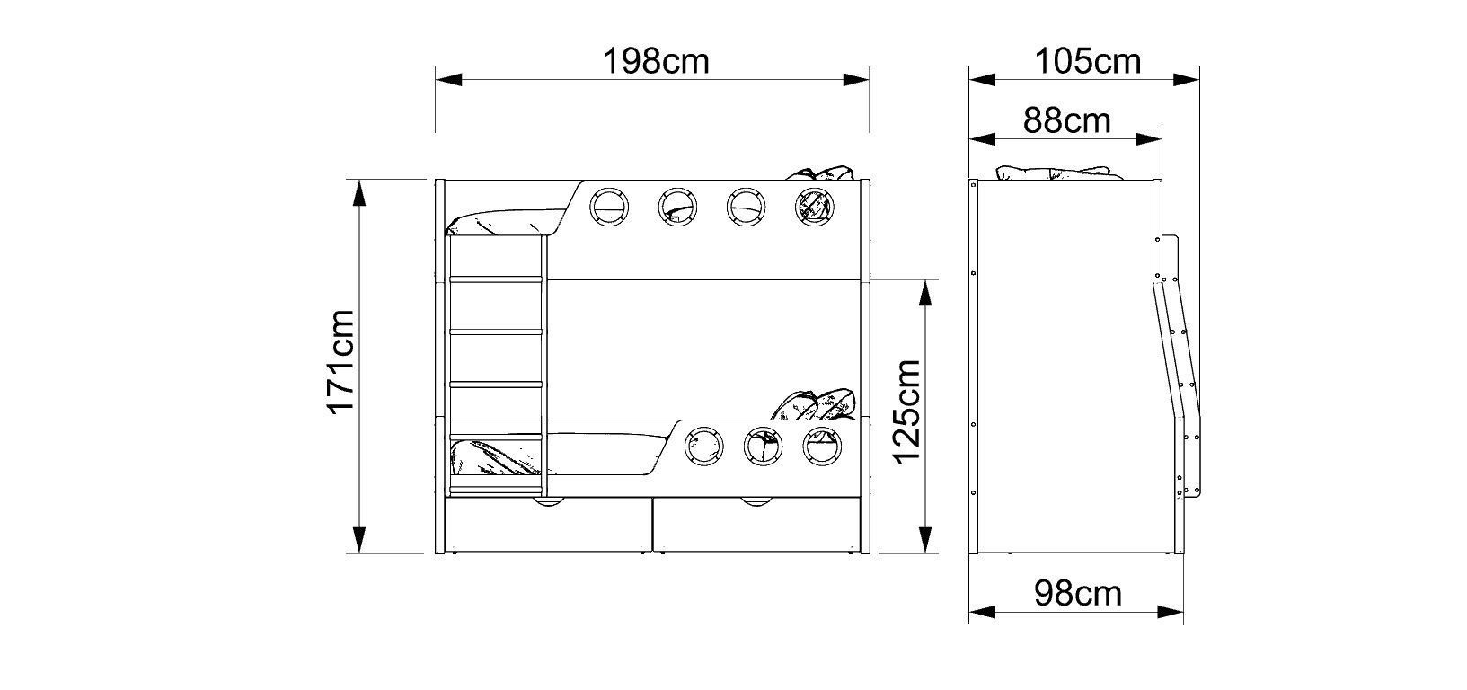 Bunk bed  3D model_27