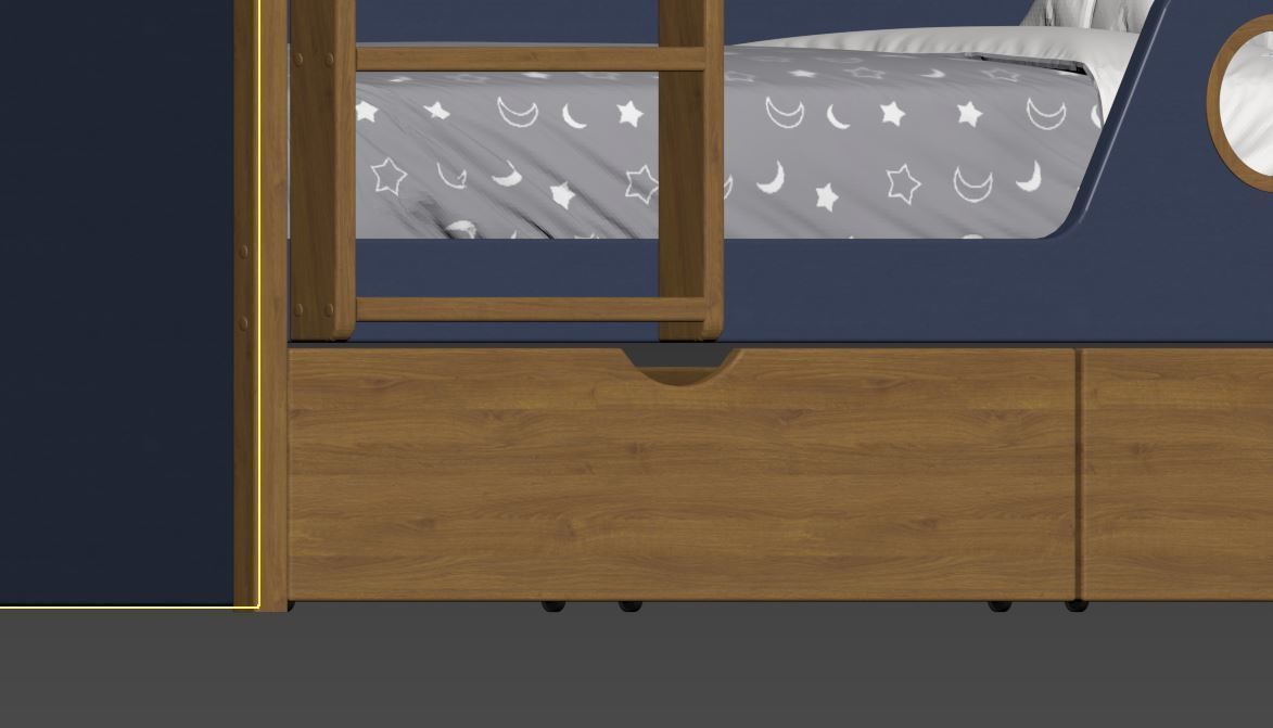 Bunk bed  3D model_23