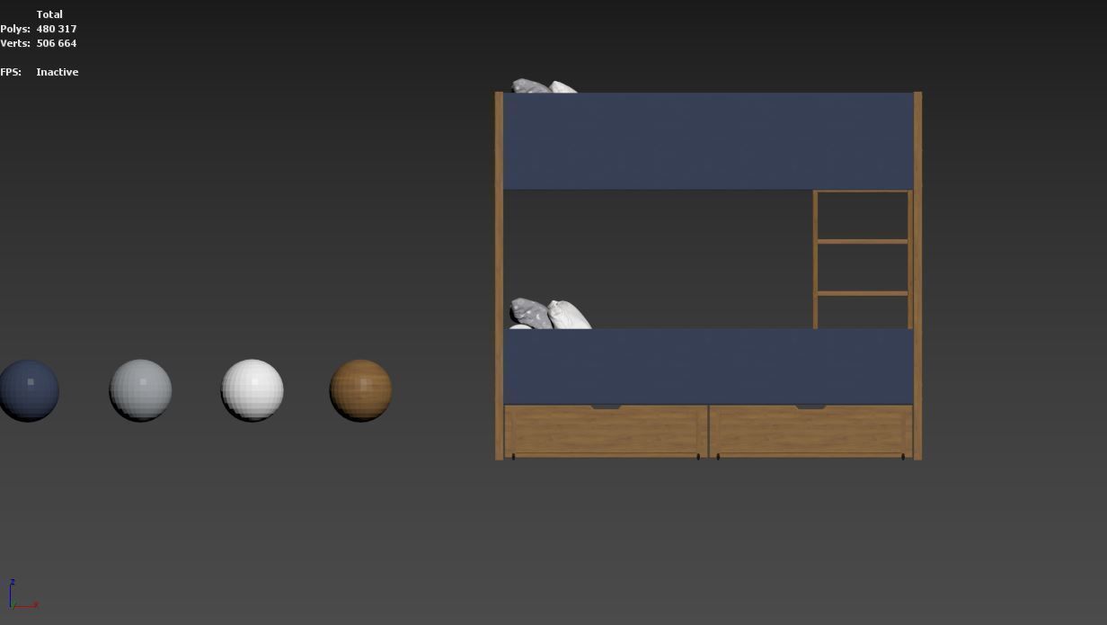 Bunk bed  3D model_20