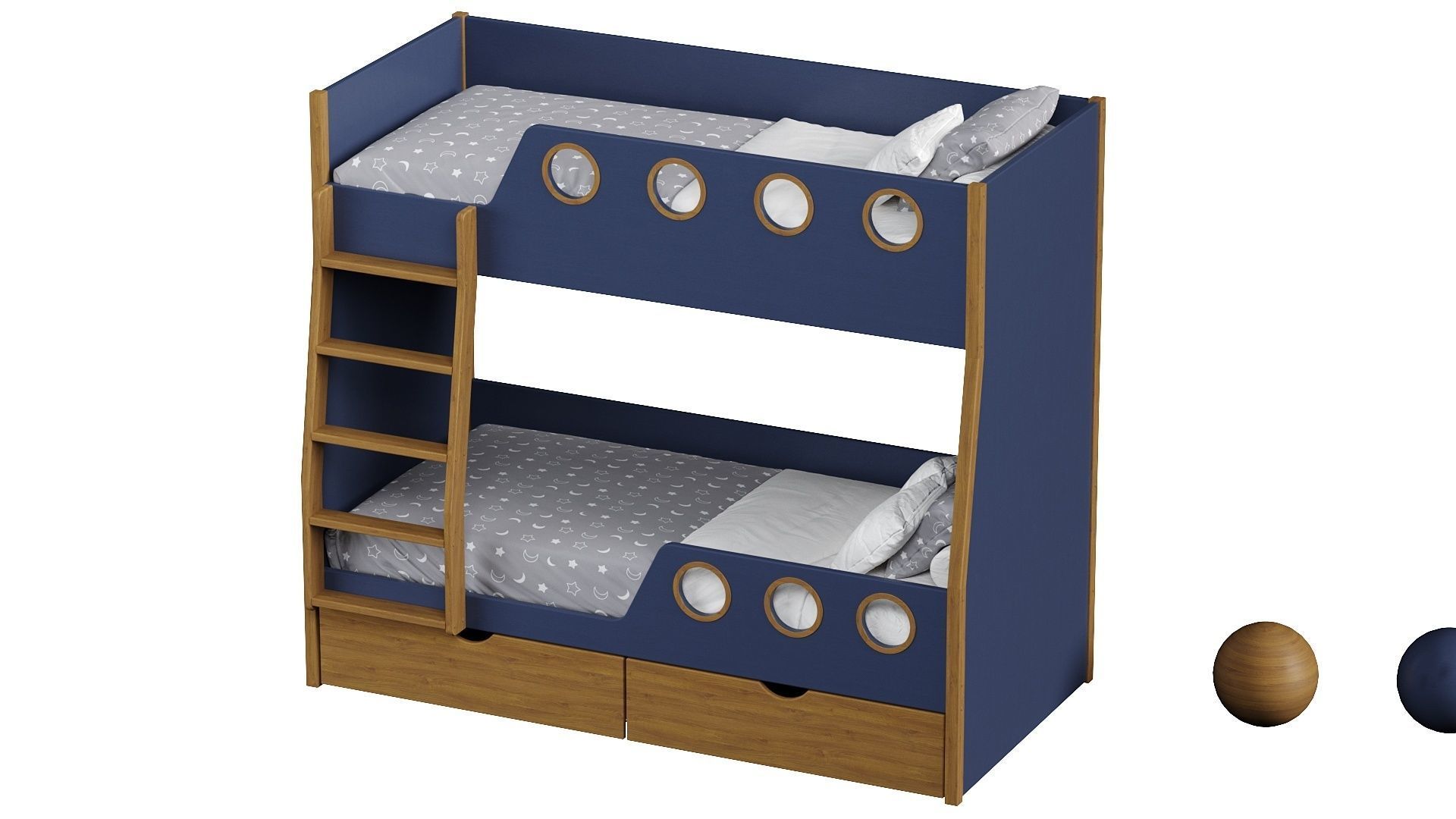 Bunk bed  3D model_12