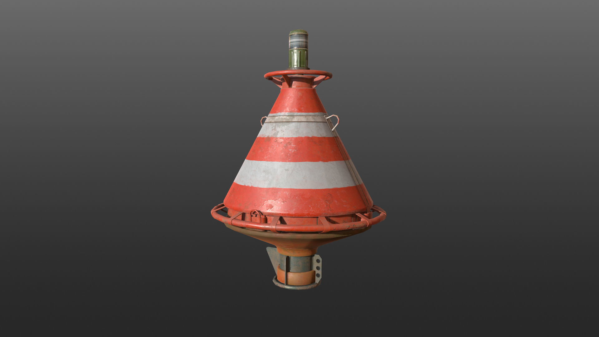 Buoy River RB-4-01 Turn Safe Water Mark Low-poly 3D model_14