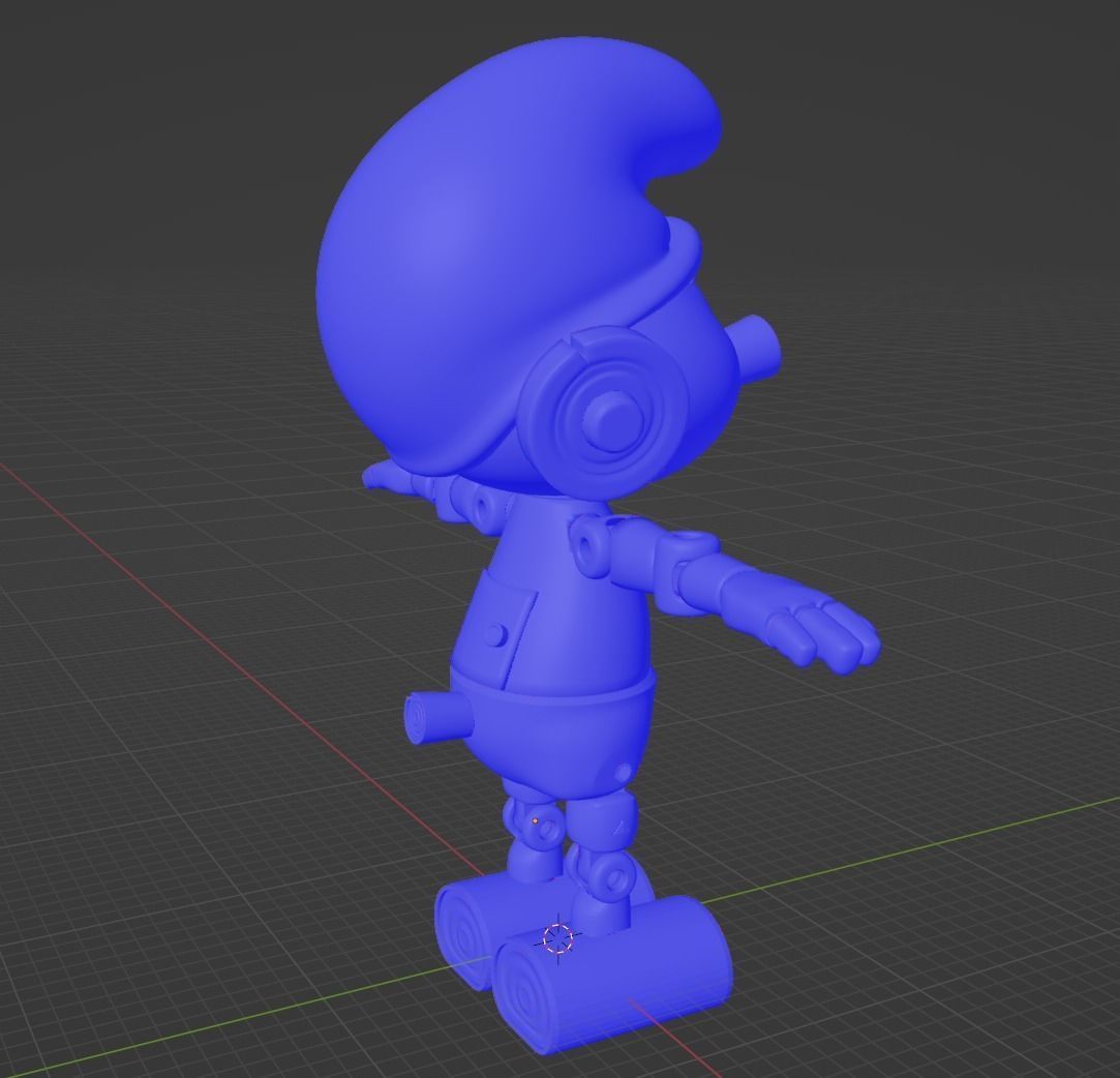 Clockwork Smurf 3D print model_12