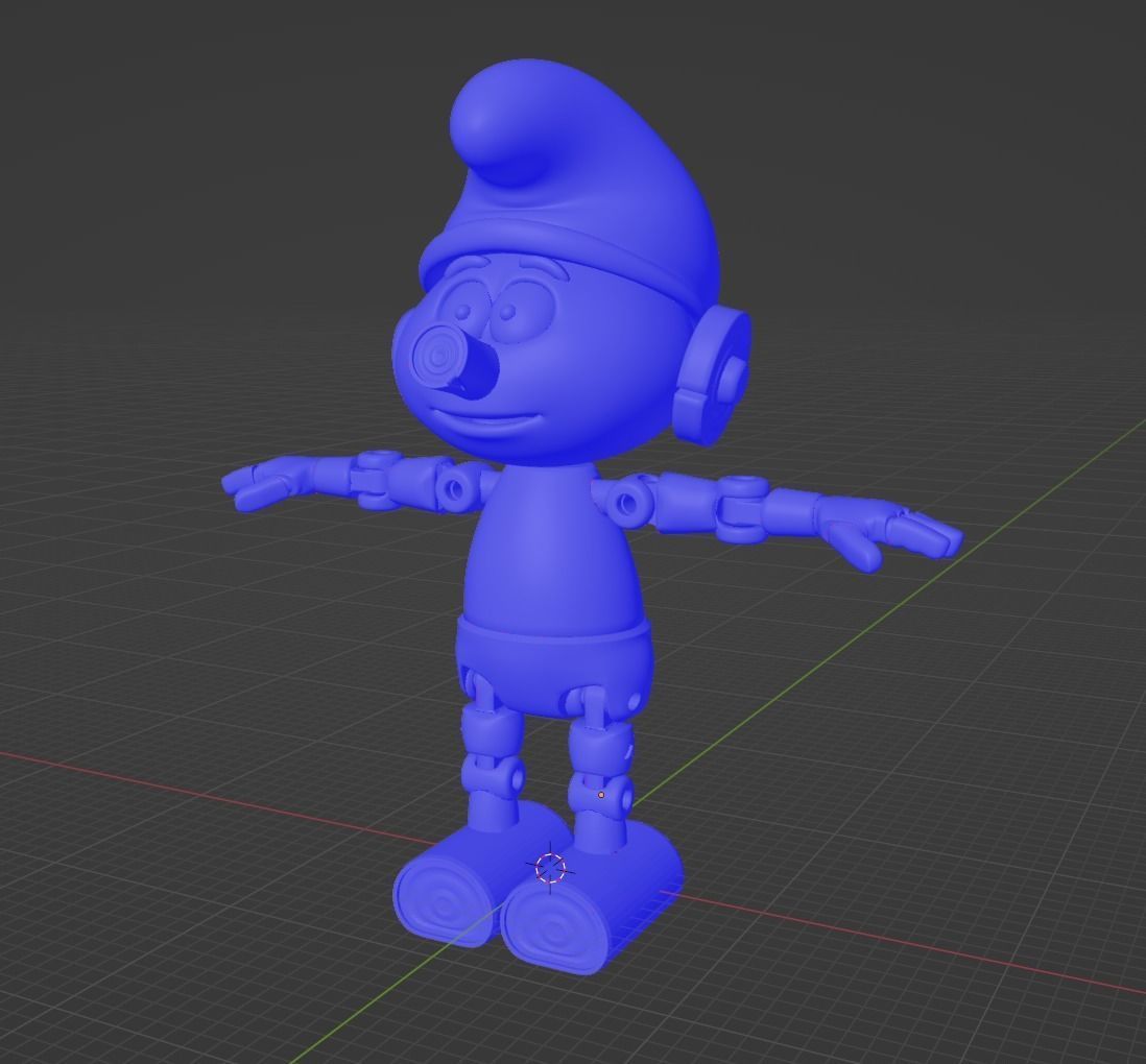 Clockwork Smurf 3D print model_9