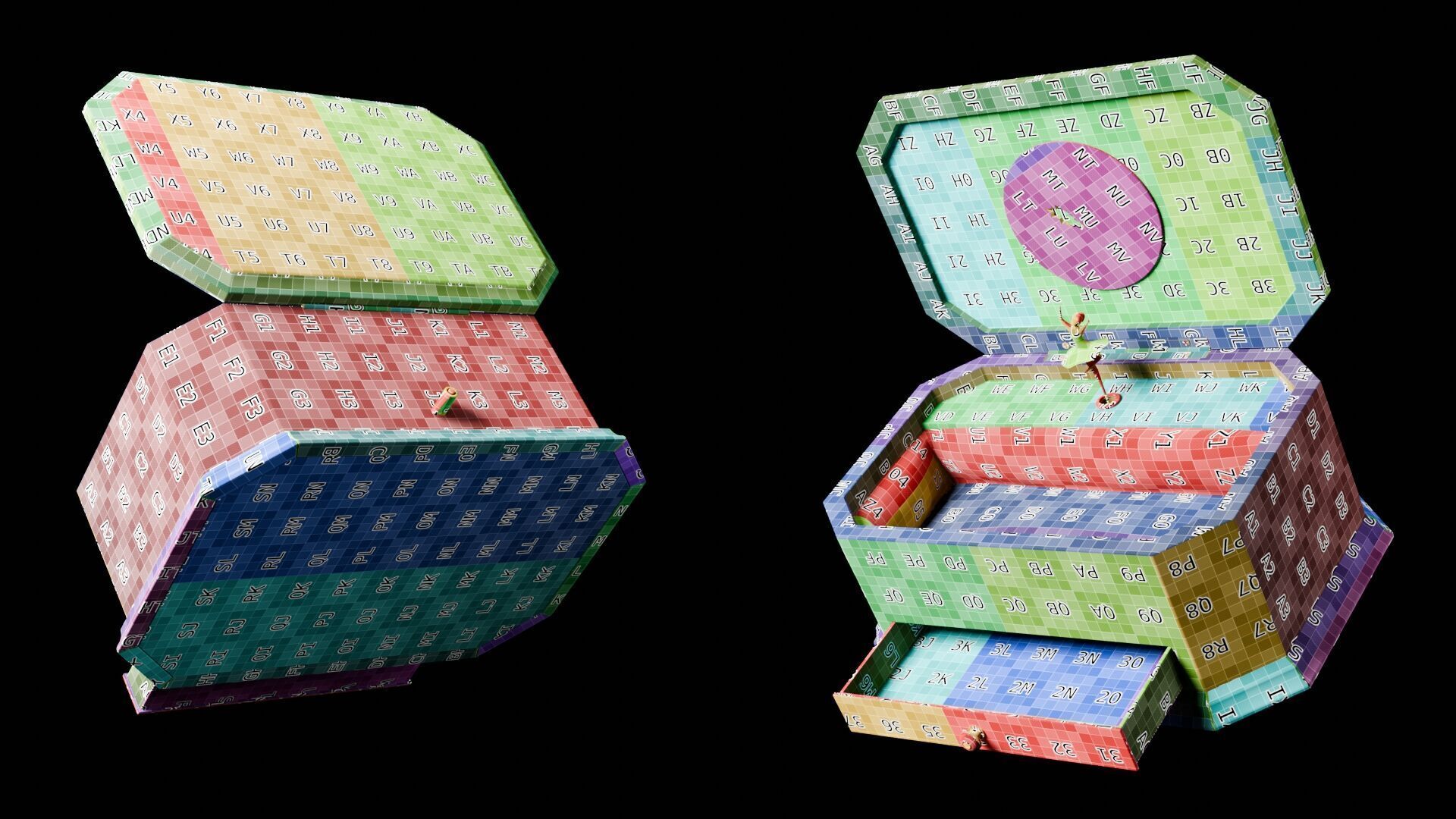 Ballerina Music Box 3D model_37