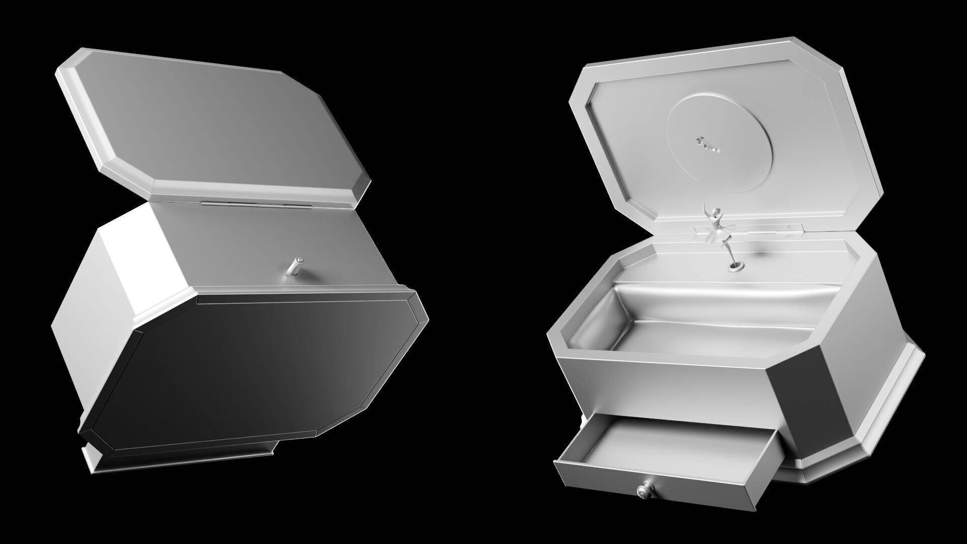 Ballerina Music Box 3D model_20