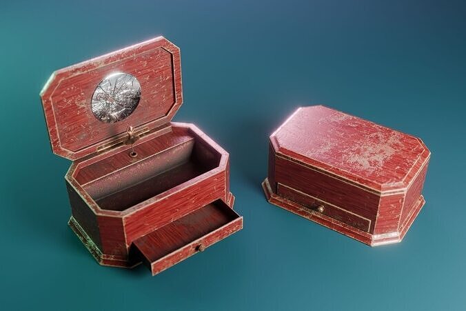 Ballerina Music Box 3D model