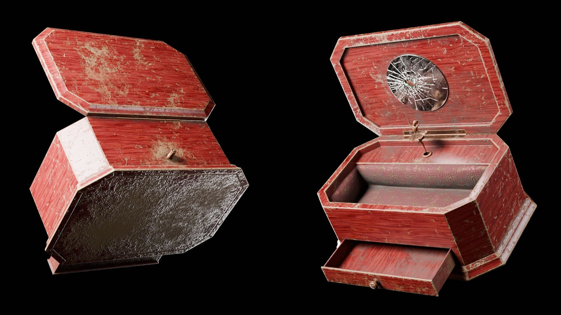 Ballerina Music Box 3D model_4