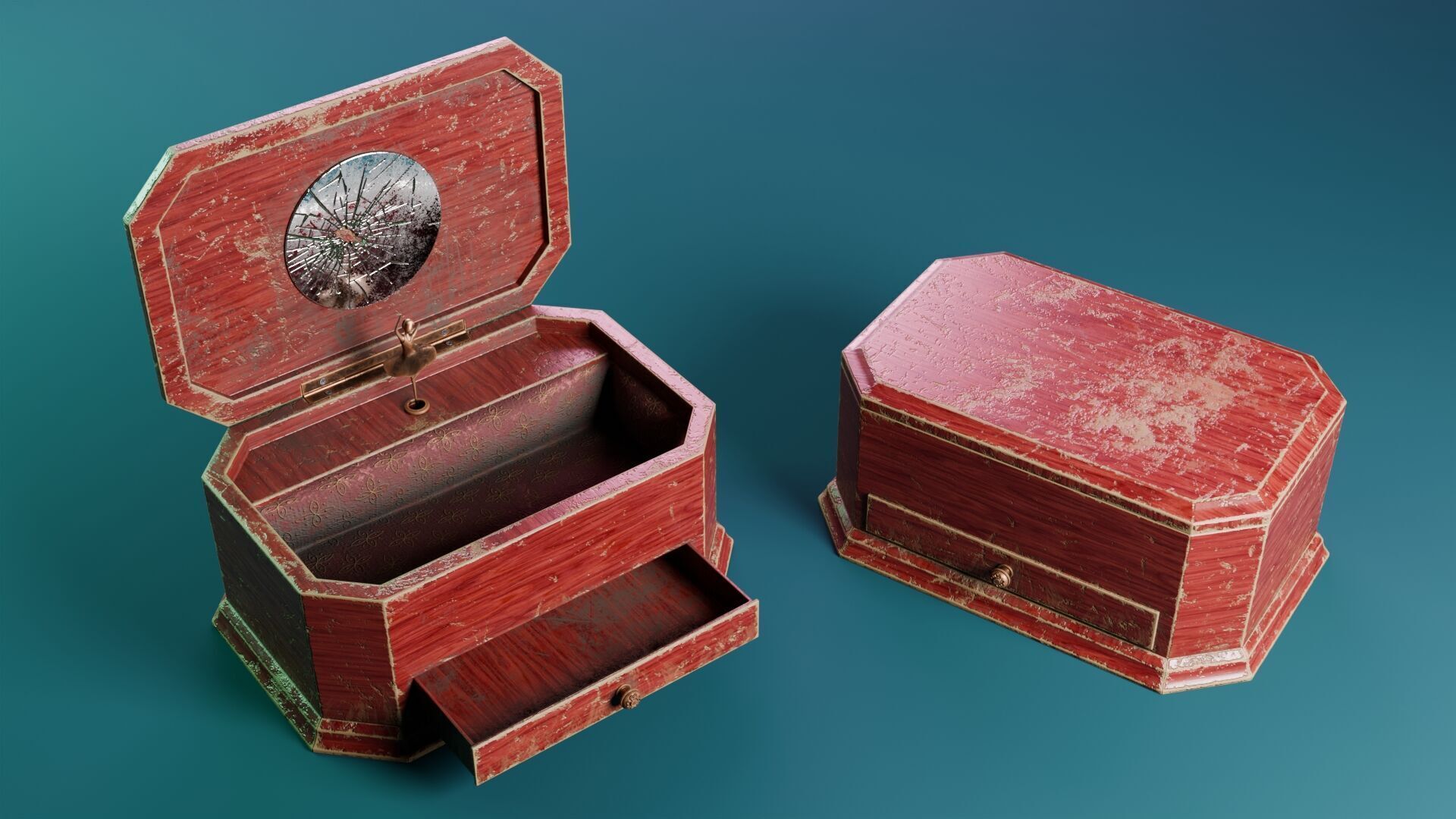 Ballerina Music Box 3D model_2