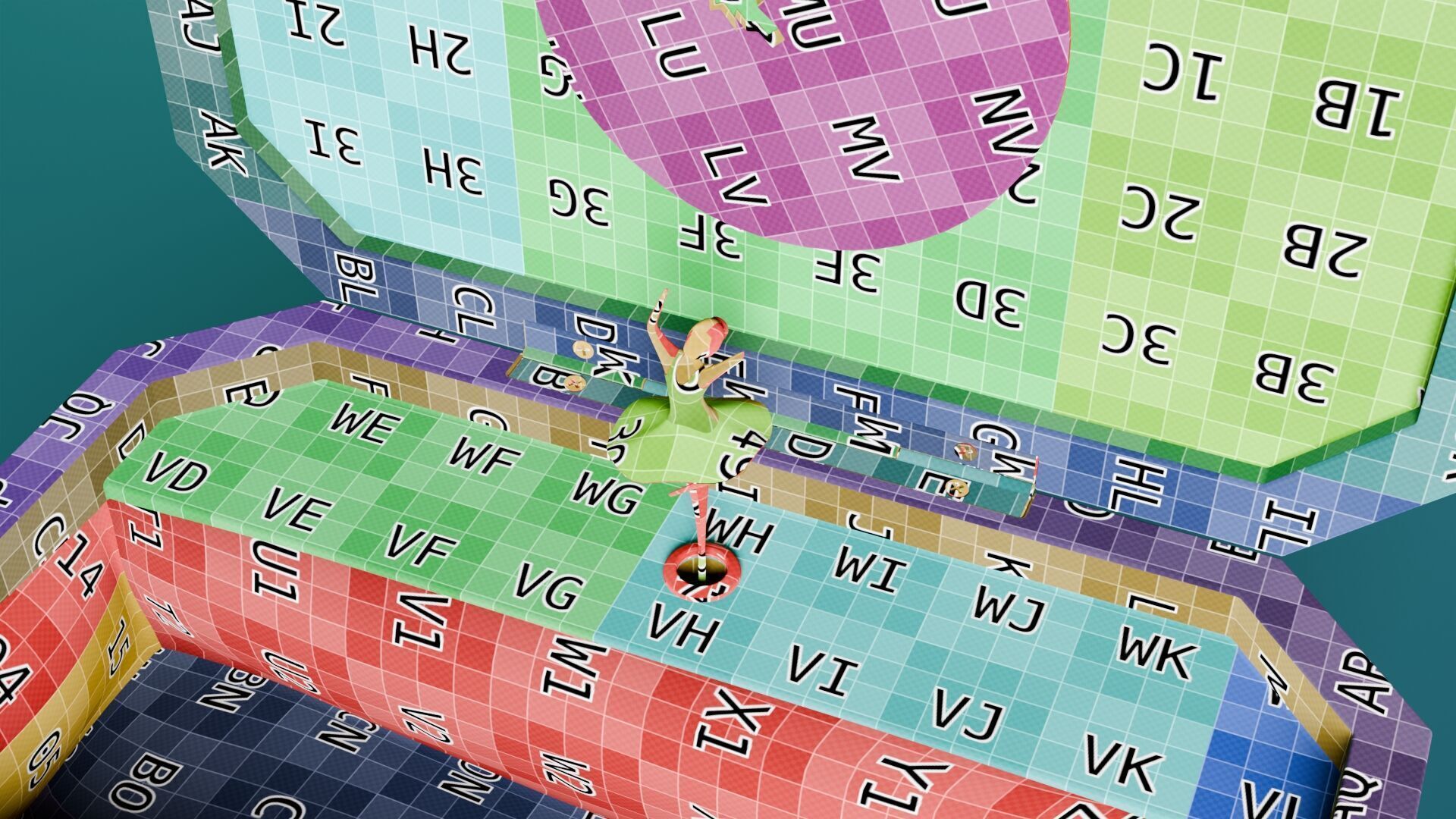 Ballerina Music Box 3D model_40