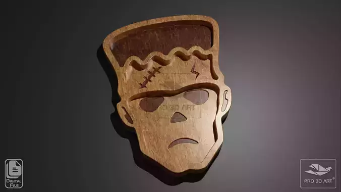 Frankenstein Tray - CNC Files for Wood