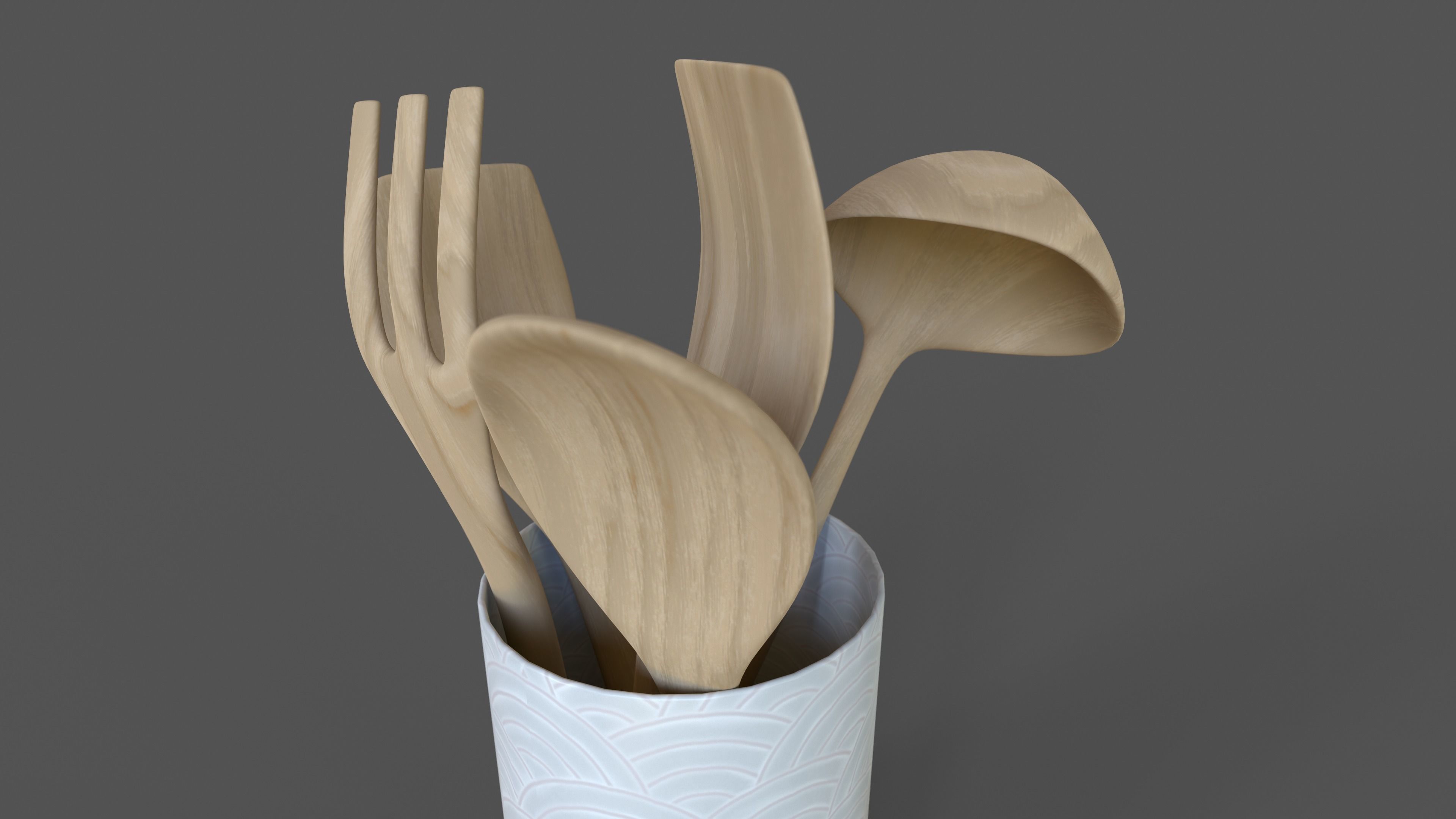 Cooking Utensils 3D model_2