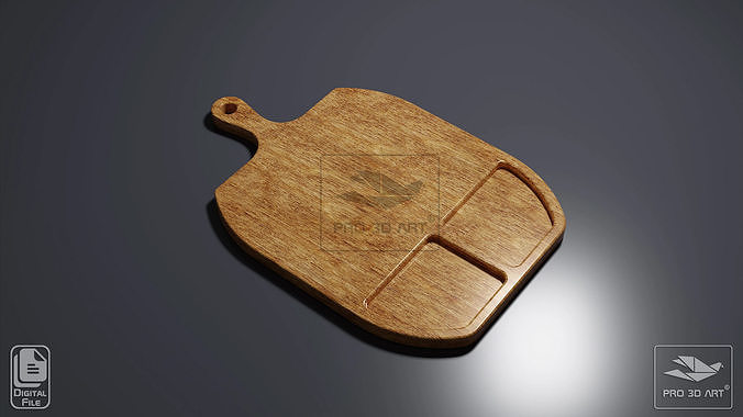 Cutting Board - CNC Files for Wood 3D model