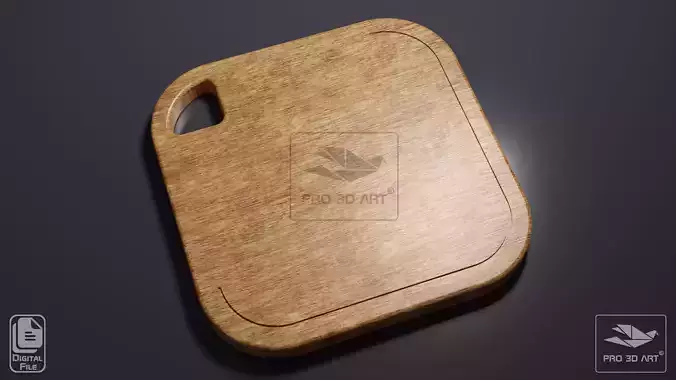 Square Cutting Board - CNC Files for Wood