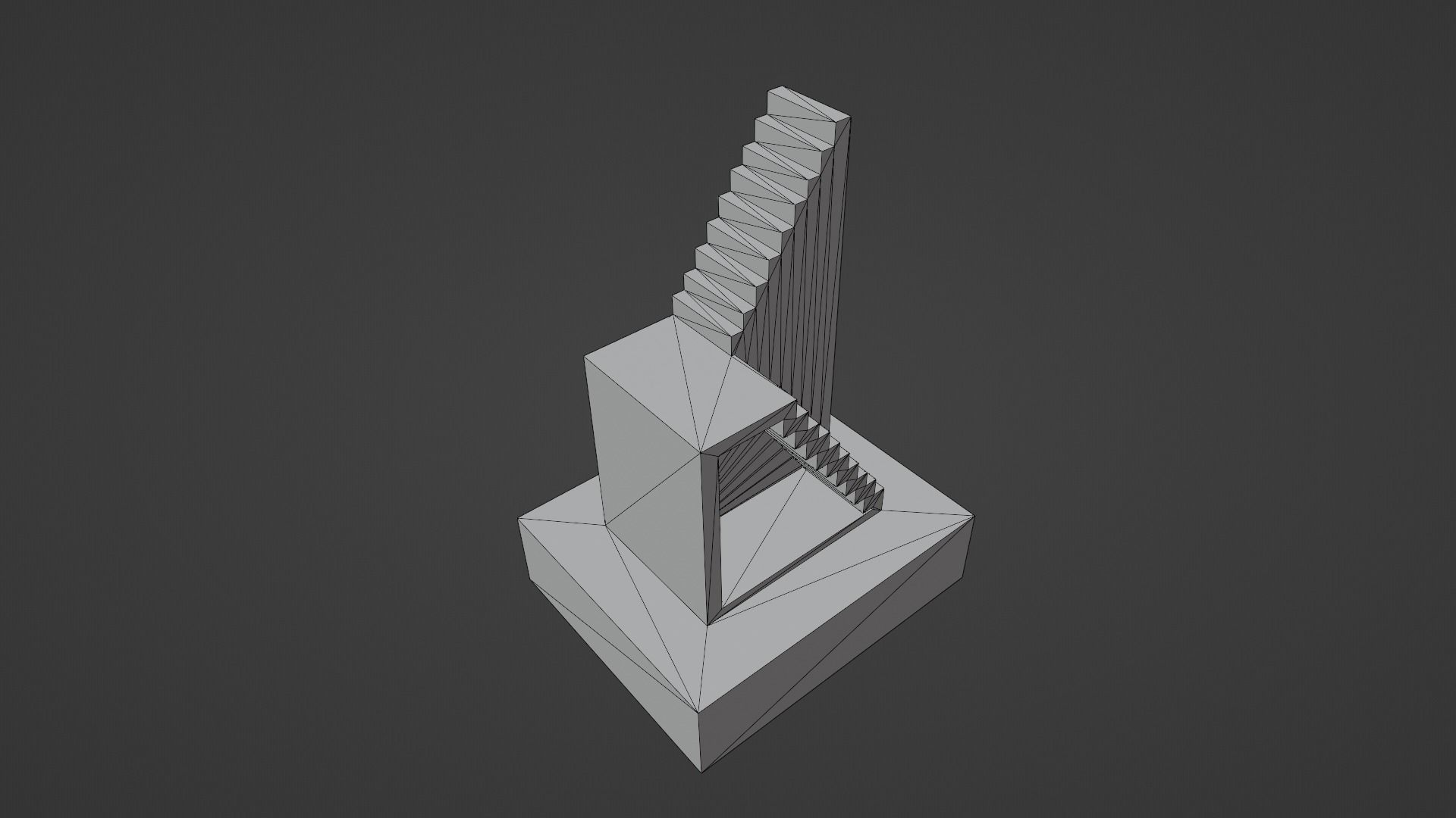 Stairs Sculpture Low-poly 3D model_18