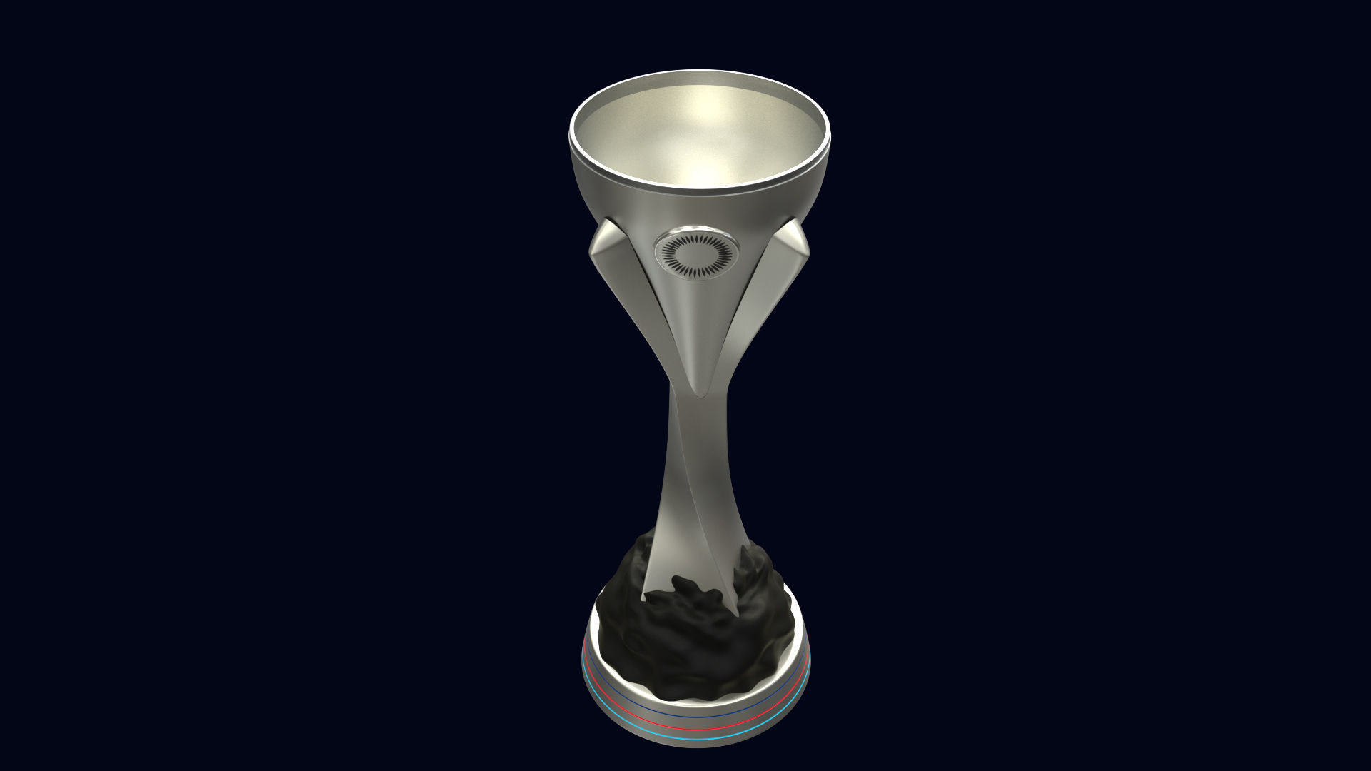 Concacaf Nations League Trophy 3D model_5