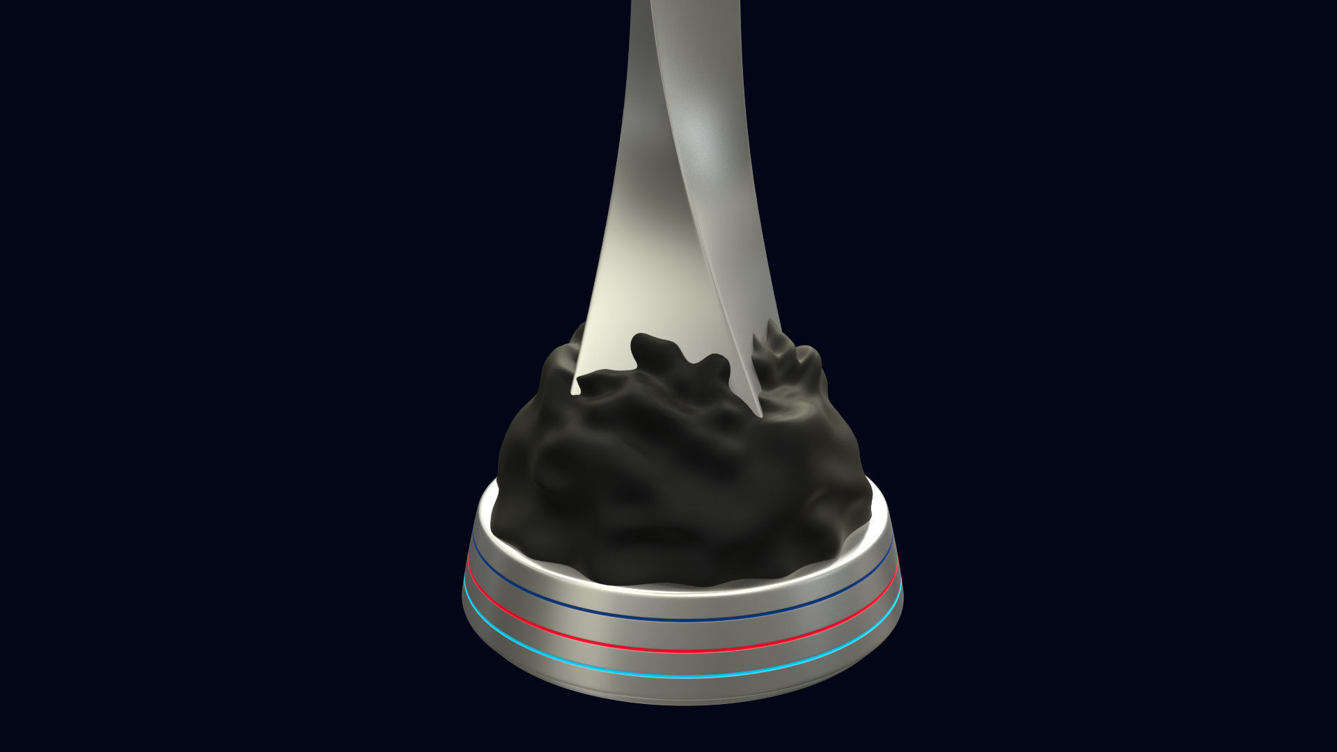 Concacaf Nations League Trophy 3D model_6