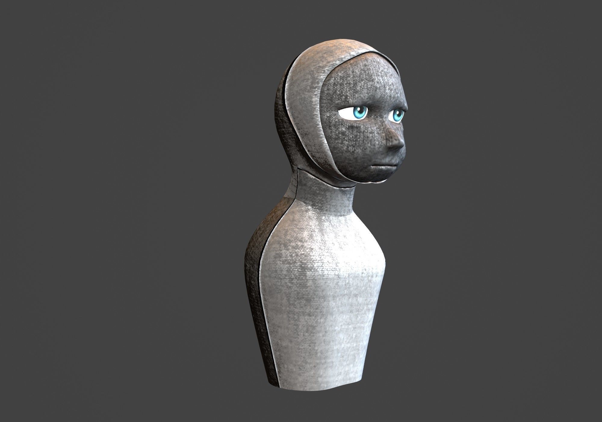 male mummy 3D model_1