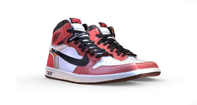 OFF-WHITE X AIR JORDAN 1 RETRO HIGH OG  3D model