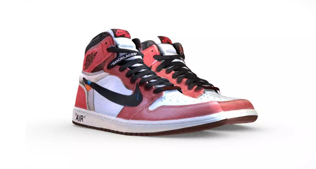 OFF-WHITE X AIR JORDAN 1 RETRO HIGH OG  3D model_0