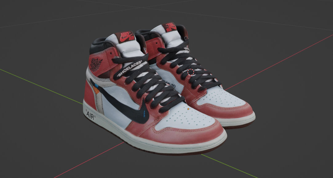 OFF-WHITE X AIR JORDAN 1 RETRO HIGH OG  3D model_3