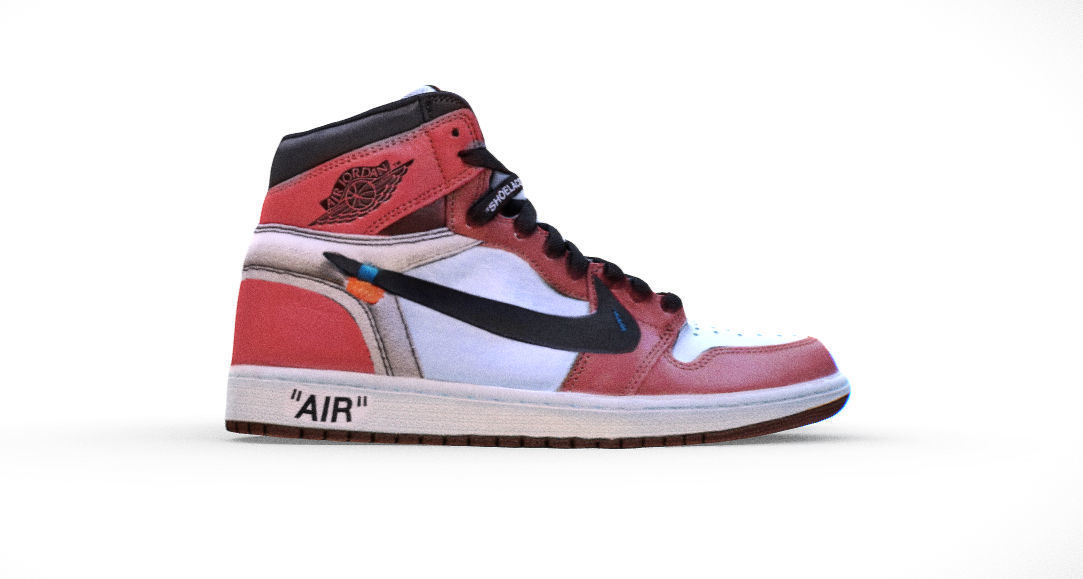 OFF-WHITE X AIR JORDAN 1 RETRO HIGH OG  3D model_1