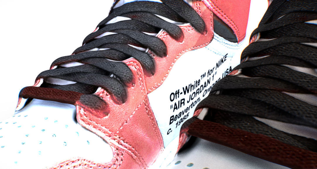 OFF-WHITE X AIR JORDAN 1 RETRO HIGH OG  3D model_2