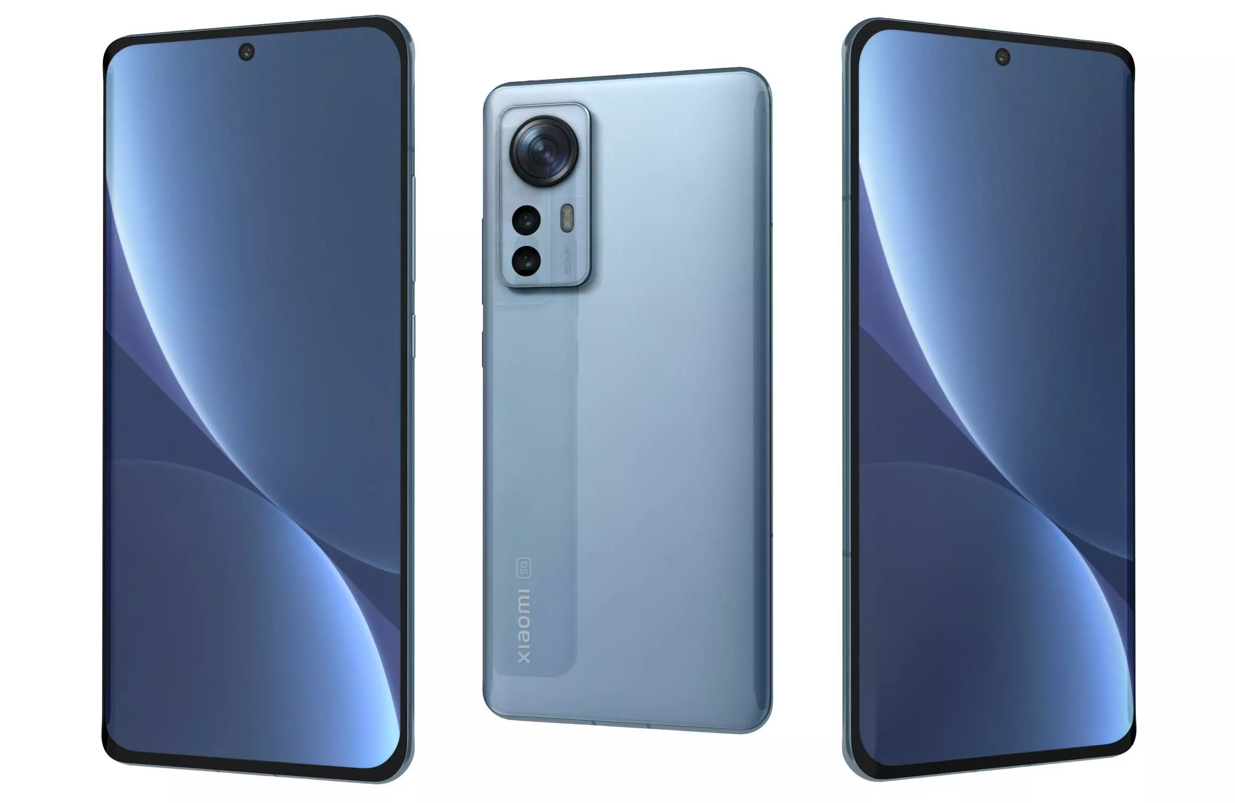 Xiaomi 12 Pro Blue 3D model_0