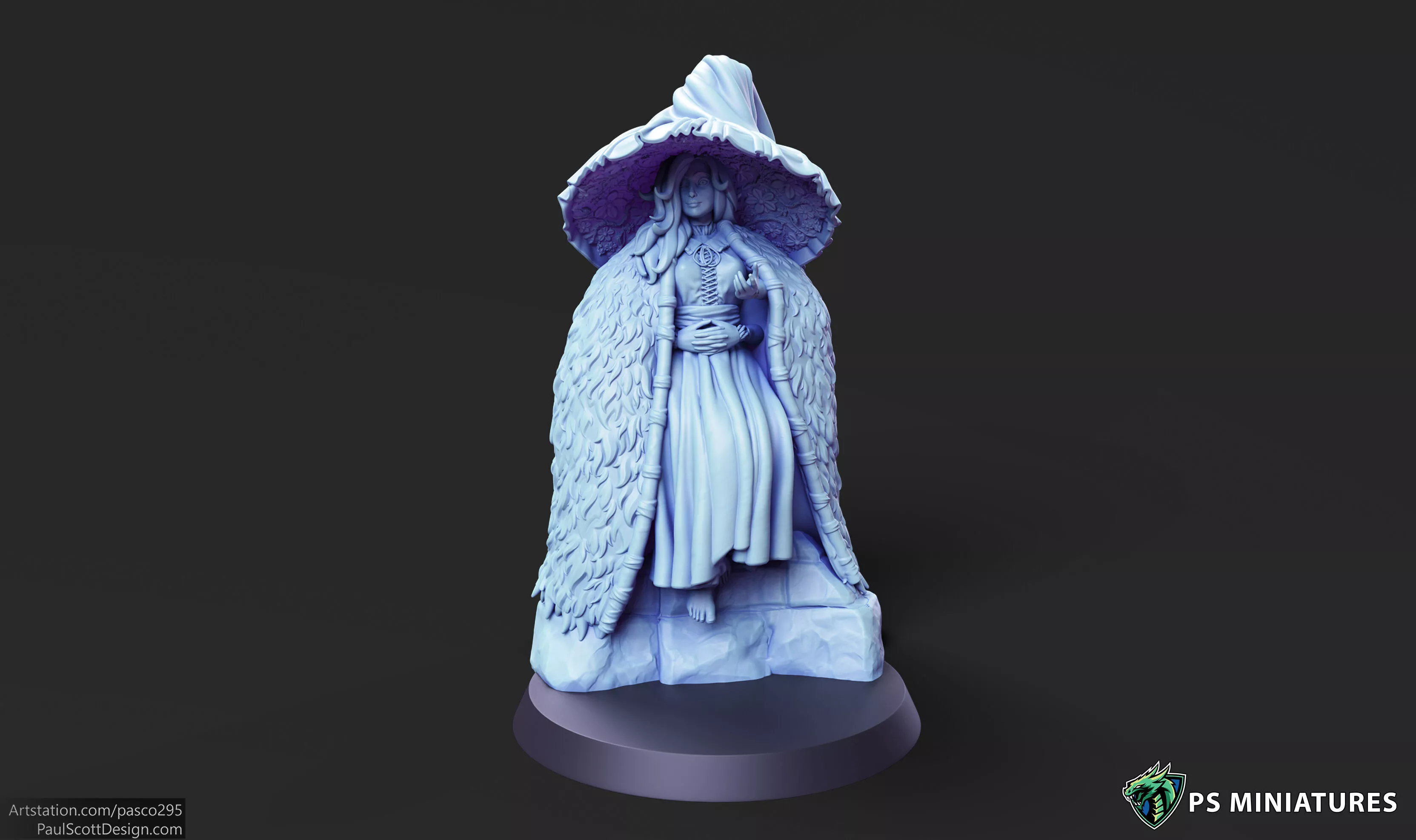 Fey Guide Pose 2 - 4 Variants and 3D print model