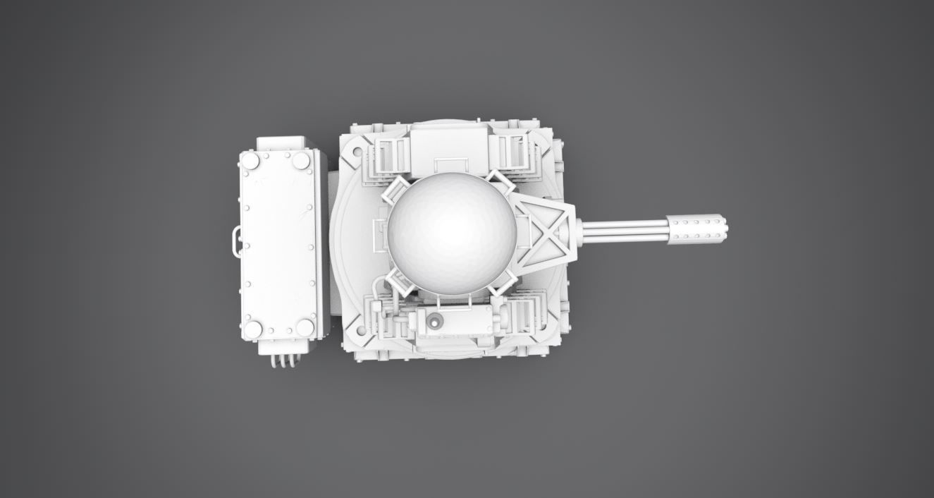 Phalanx CIWS Scale model 3D print model_3