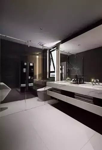 Modern Bathroom 3D model