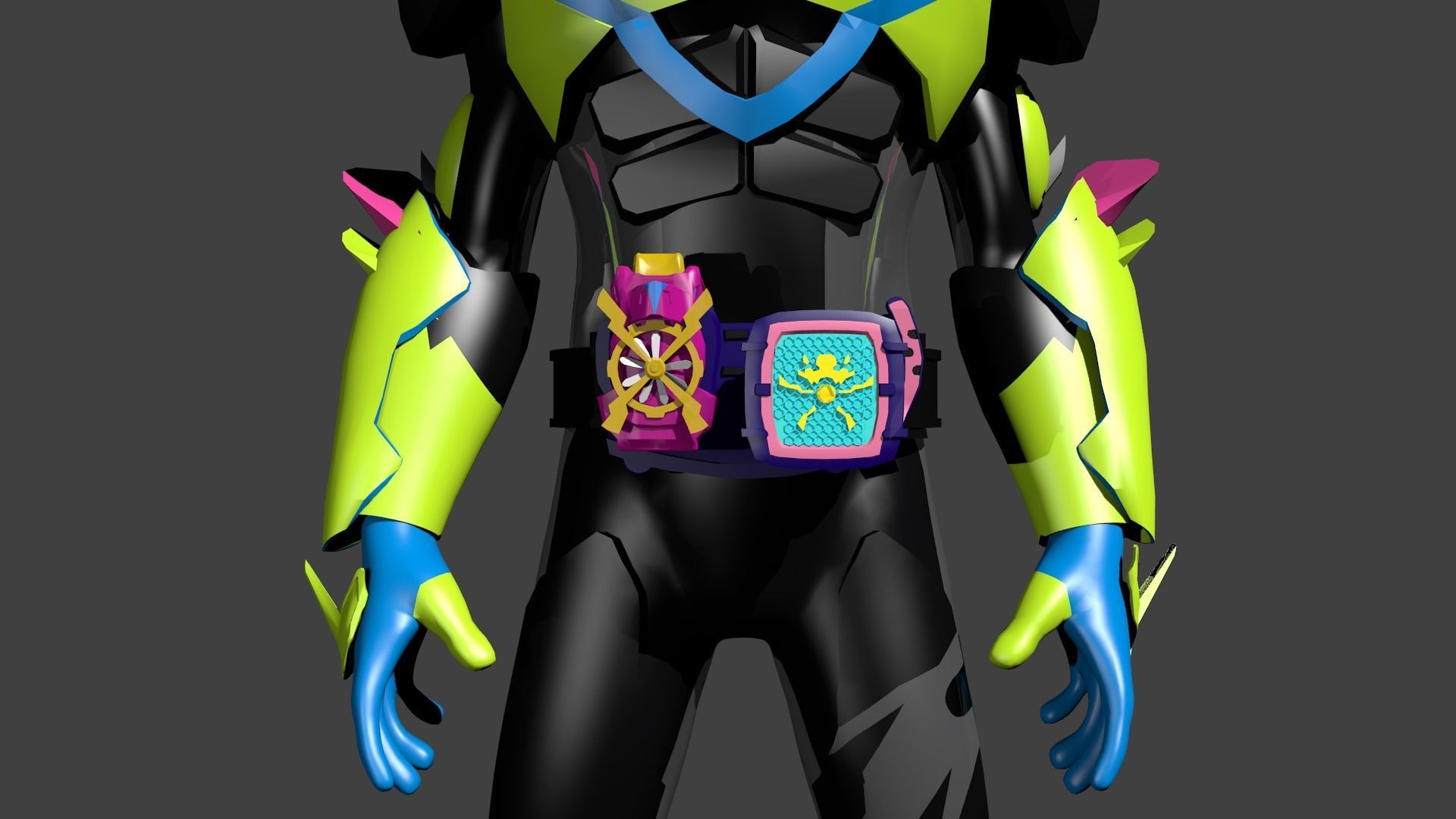 Kamen Rider revice thunder gale 3d model 3D model_3