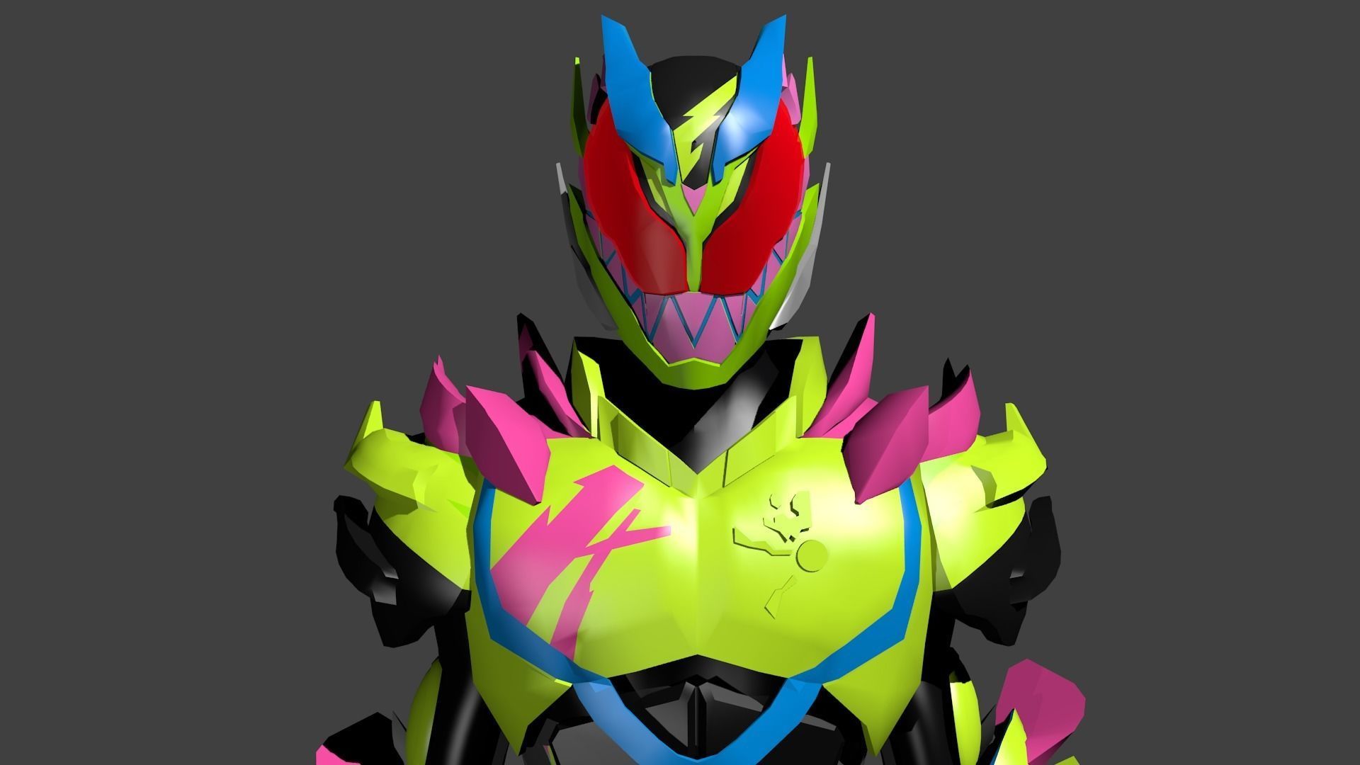 Kamen Rider revice thunder gale 3d model 3D model_2