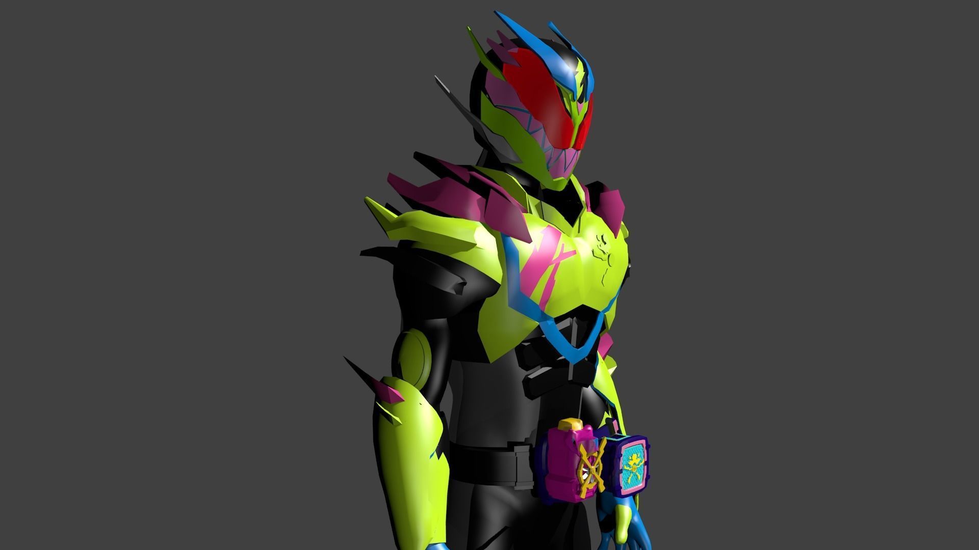 Kamen Rider revice thunder gale 3d model 3D model_4