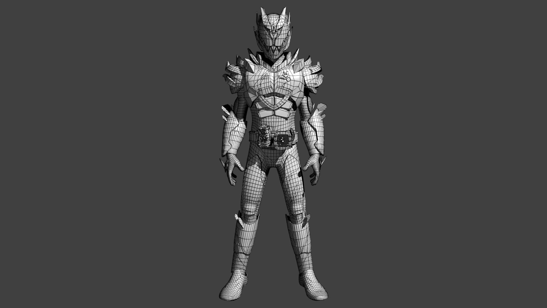 Kamen Rider revice thunder gale 3d model 3D model_6