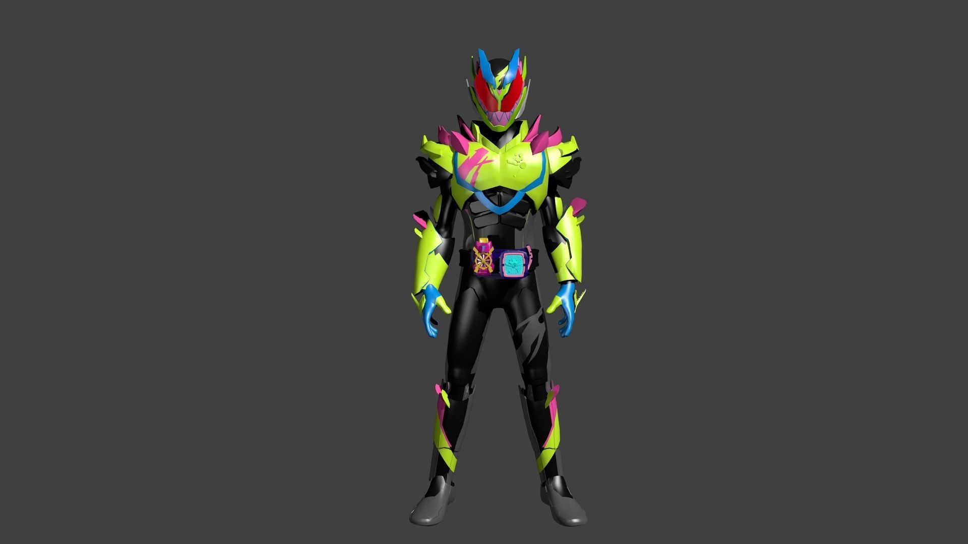 Kamen Rider revice thunder gale 3d model 3D model_1