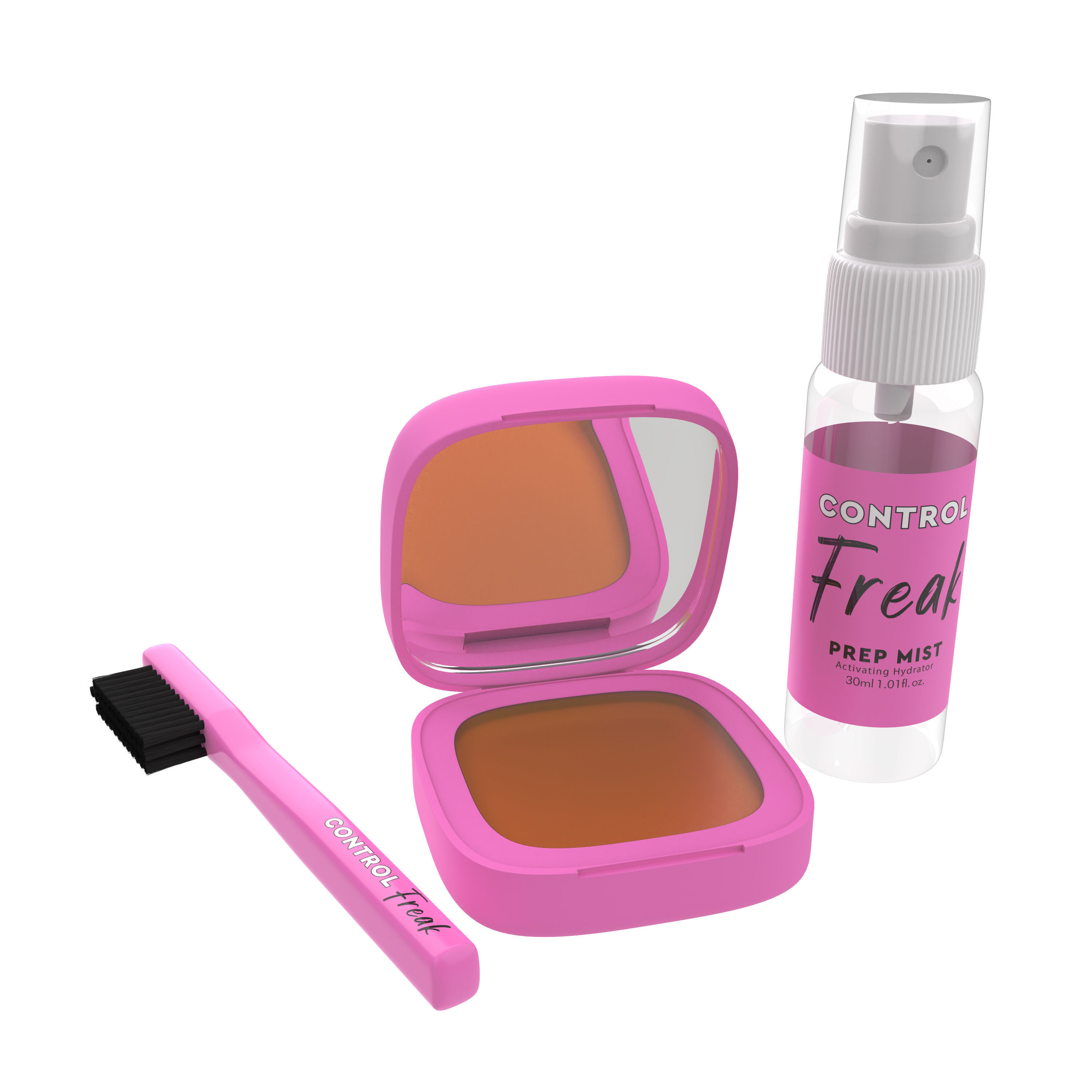 Beauty accessory and packaging Low-poly 3D model_2