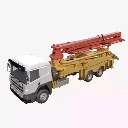 pump truck 3D model