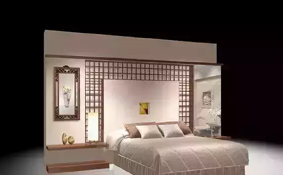 Bed With Back wall