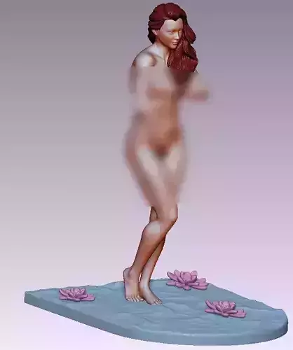 HIGH DETAIL SEXY NUDITY GIRL WITH BASE