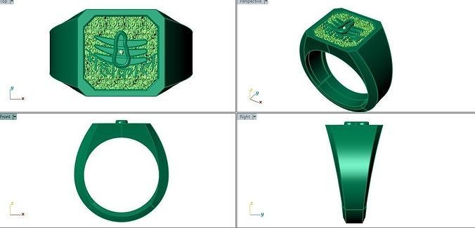 mahakaal ring 3D print model