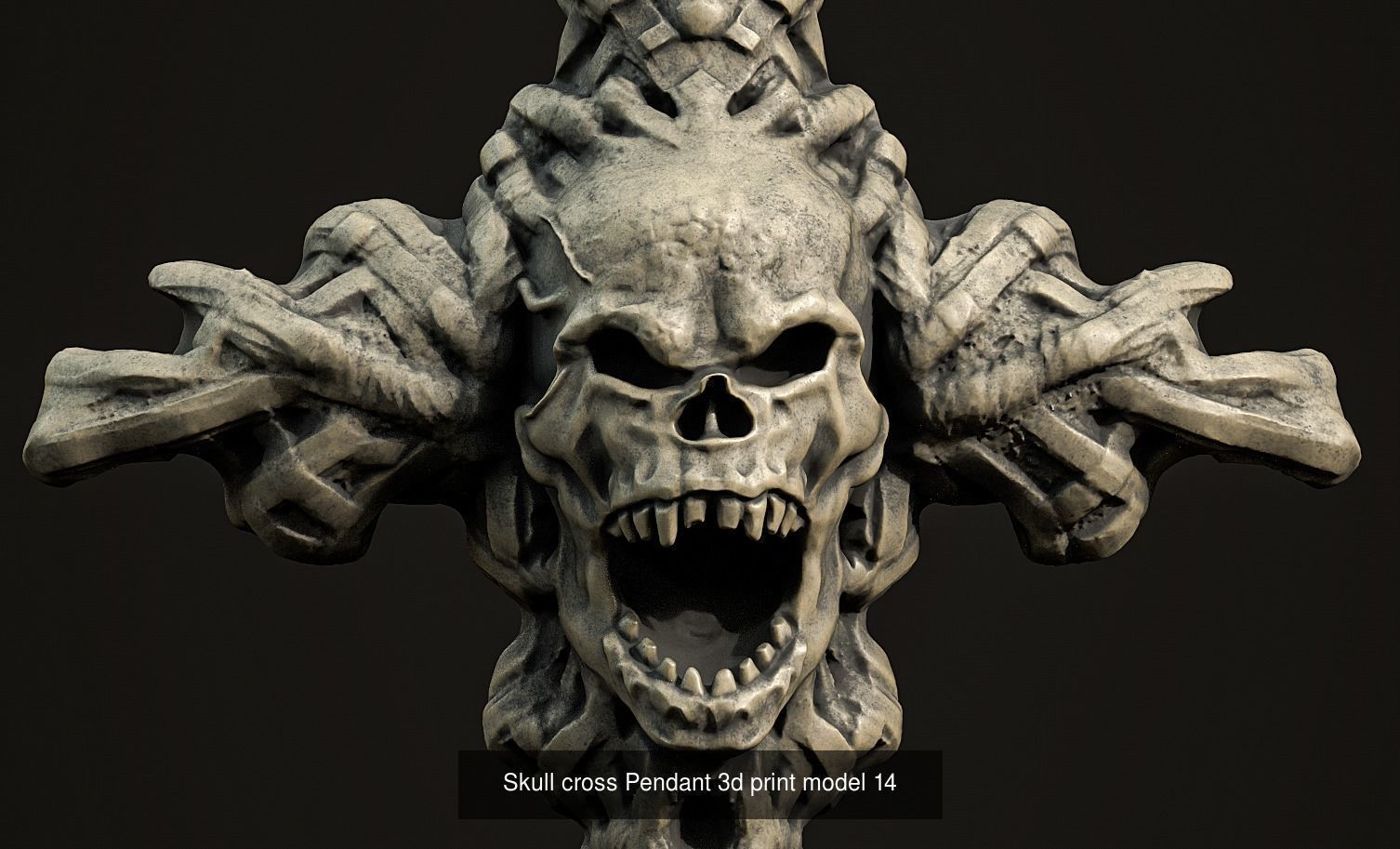 16 Skull Pendant 3d print model 3D Model Collection_11