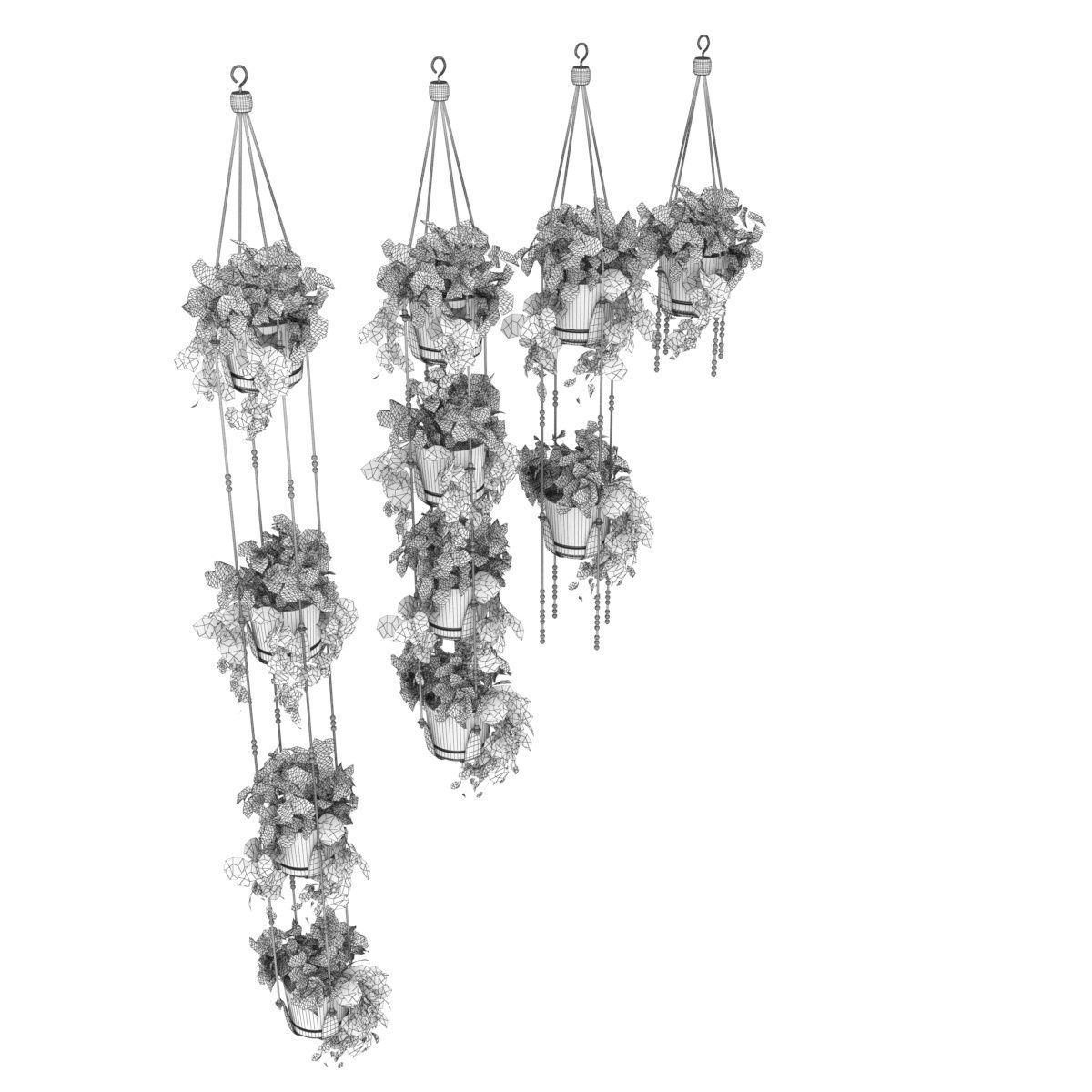 Collection plant vol 336 - pothos - hanging - ampelous 3D model_4