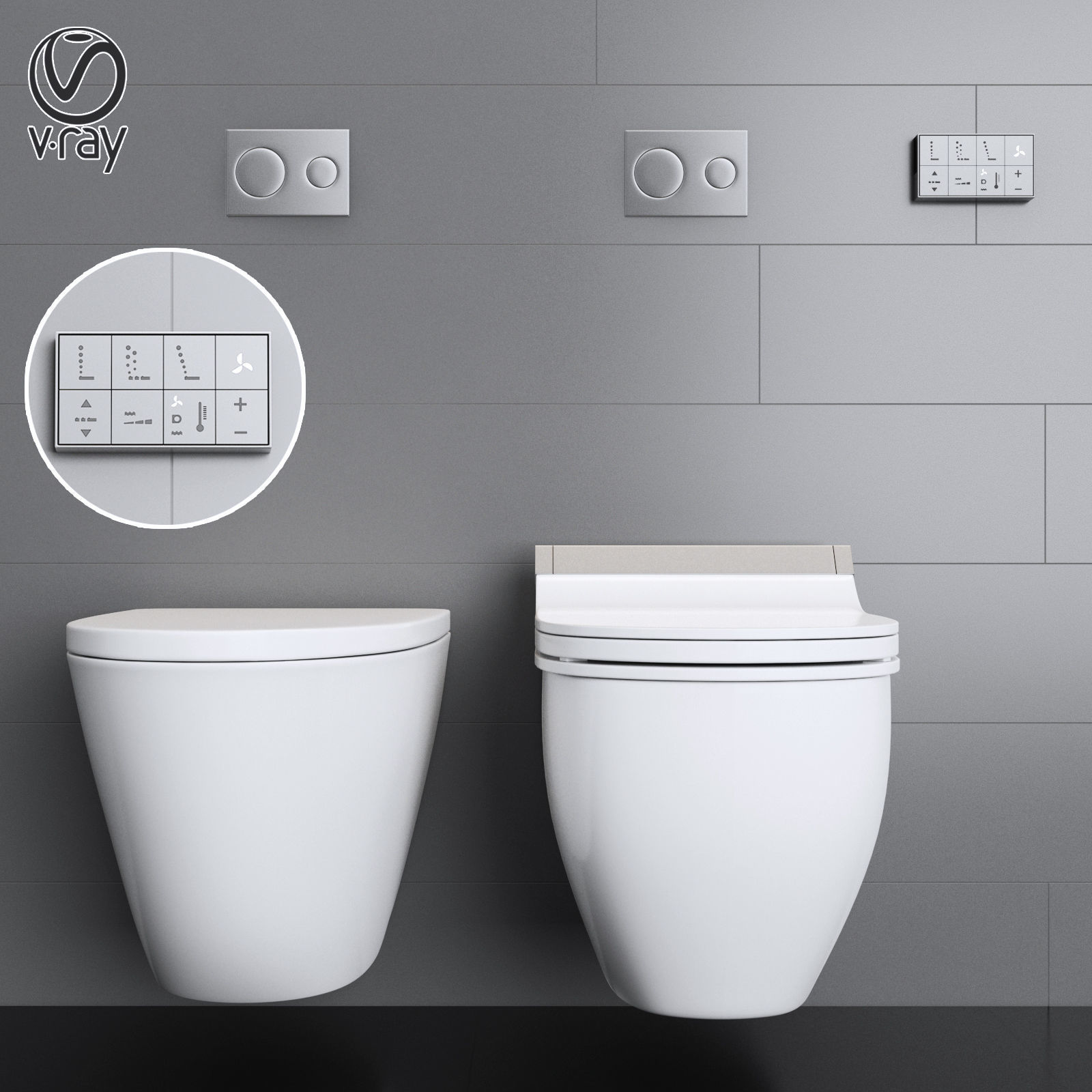 Duravit SensoWash Starck Toilet 3D model_1