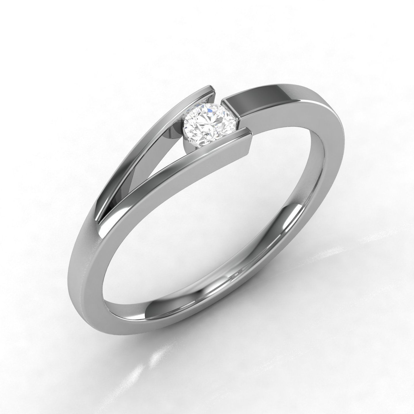 Band ring 3D print model_2