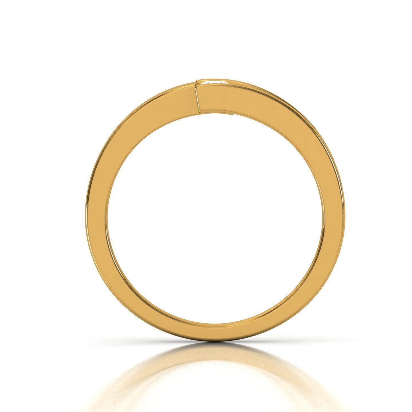 Band ring 3D print model_10