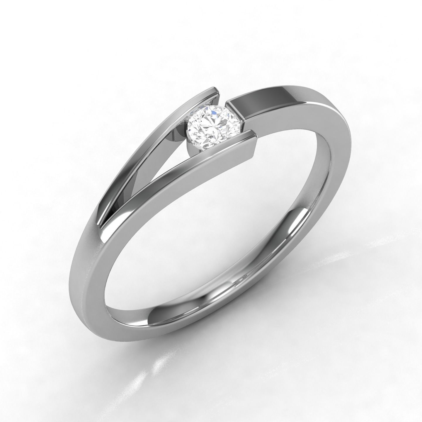 Band ring 3D print model_3