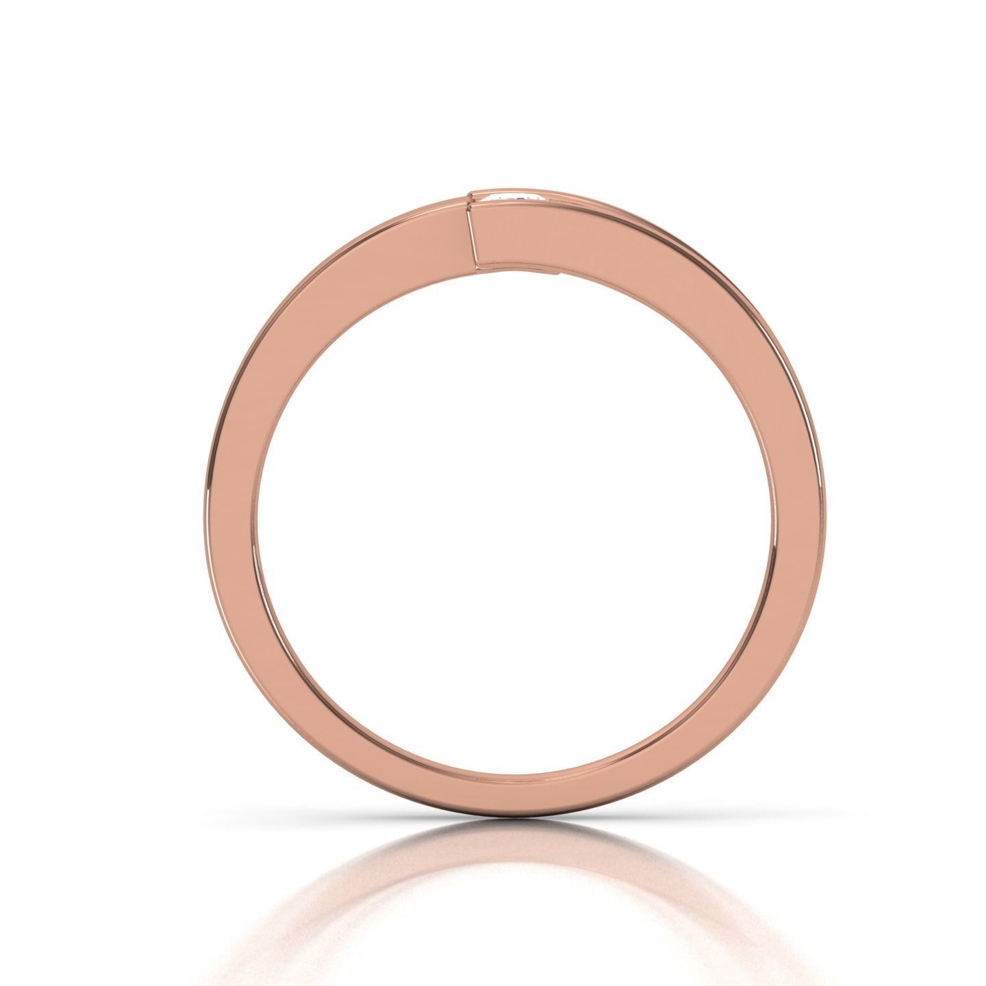 Band ring 3D print model_7