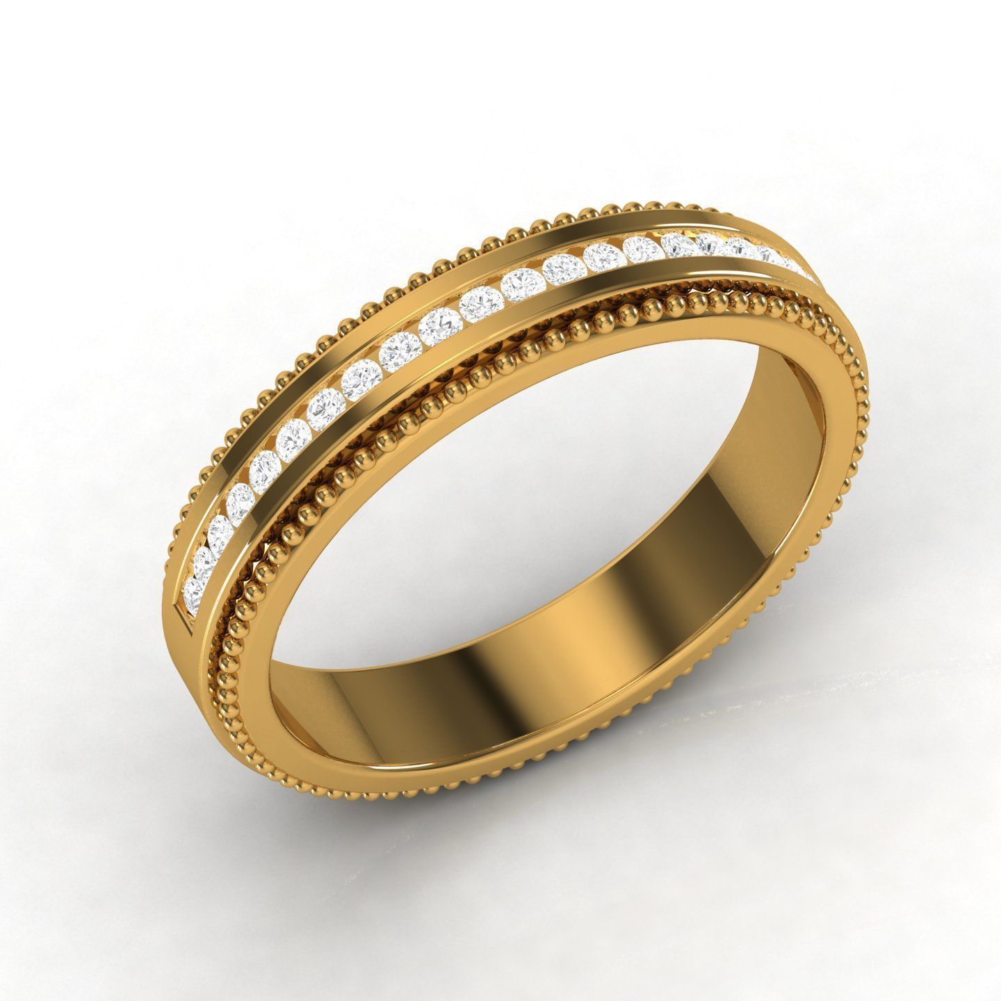 Band ring 3D print model_4