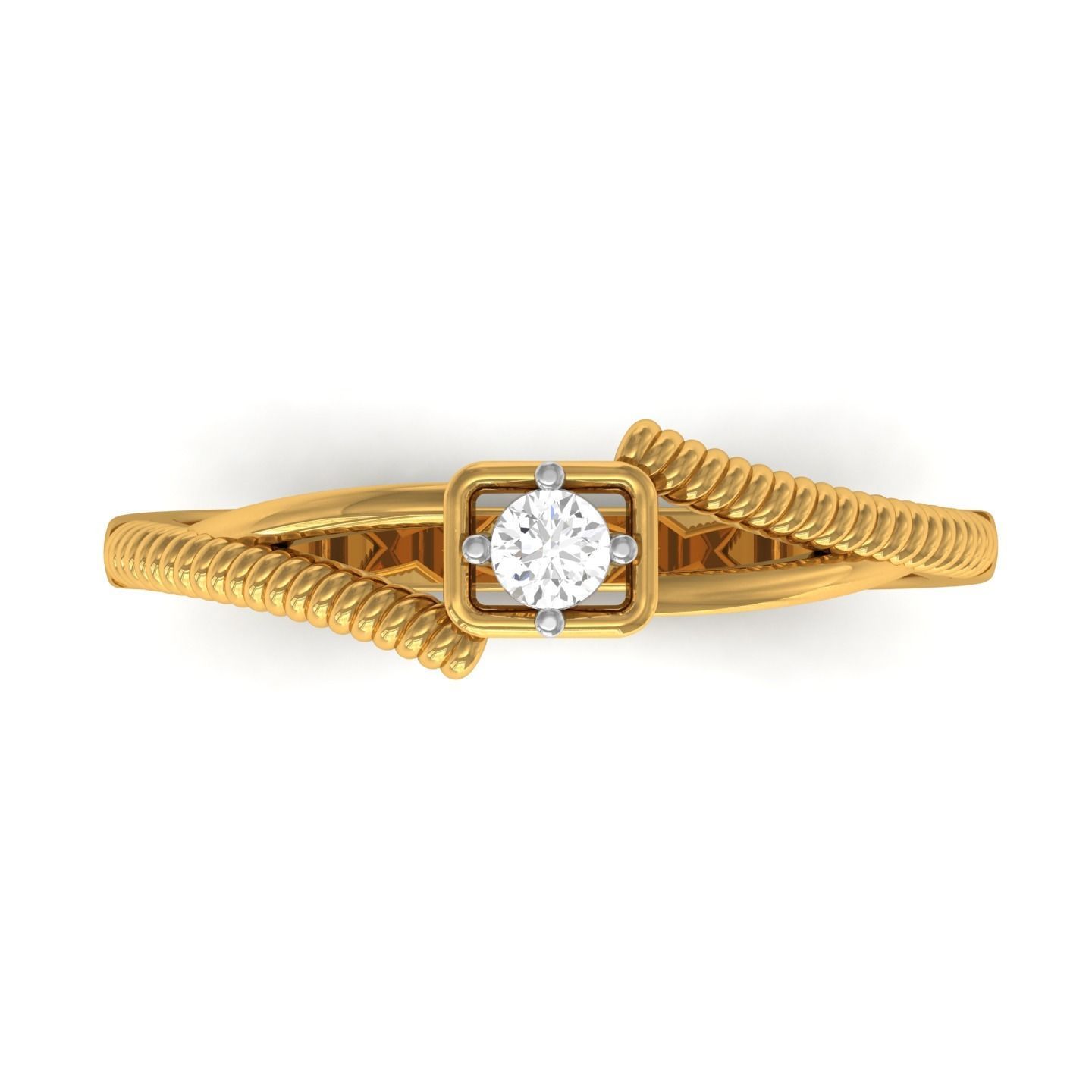 Band ring 3D print model_23